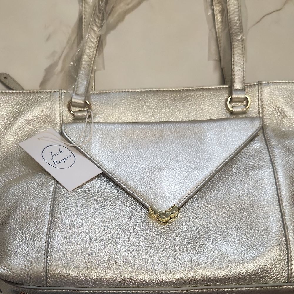 Jack Rogers Platinum Shoulder Bag. New With Tags..Half Off Retail! - Picture 8 of 12